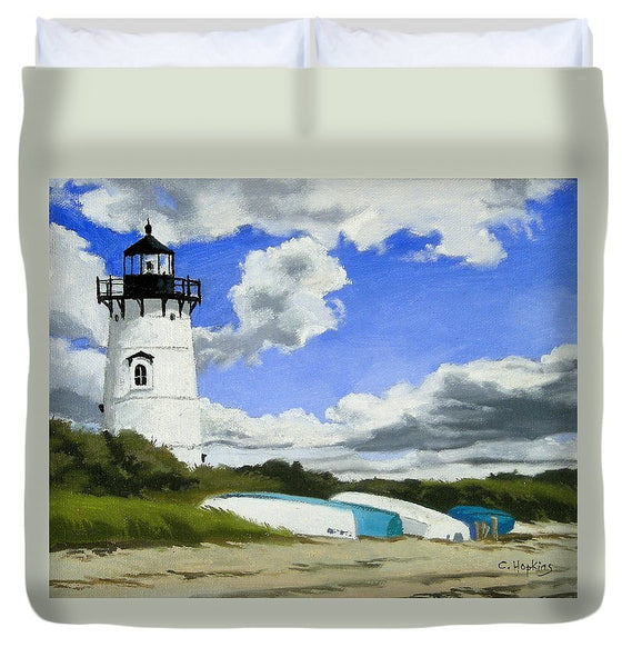 Edgartown Lighthouse Martha's Vineyard Massachusetts - Duvet Cover