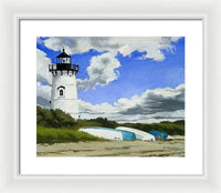 Edgartown Lighthouse Martha's Vineyard Massachusetts - Framed Print