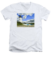 Edgartown Lighthouse Martha's Vineyard Massachusetts - Men's V-Neck T-Shirt