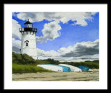 Edgartown Lighthouse Martha's Vineyard Massachusetts - Framed Print