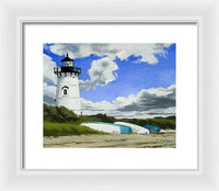 Edgartown Lighthouse Martha's Vineyard Massachusetts - Framed Print
