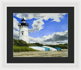 Edgartown Lighthouse Martha's Vineyard Massachusetts - Framed Print