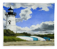 Edgartown Lighthouse Martha's Vineyard Massachusetts - Blanket