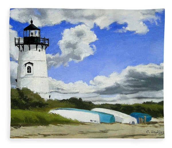 Edgartown Lighthouse Martha's Vineyard Massachusetts - Blanket