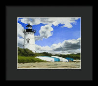 Edgartown Lighthouse Martha's Vineyard Massachusetts - Framed Print