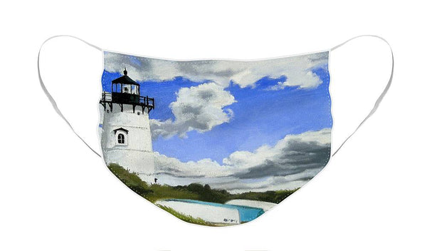 Edgartown Lighthouse Martha's Vineyard Massachusetts - Face Mask