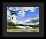 Edgartown Lighthouse Martha's Vineyard Massachusetts - Framed Print
