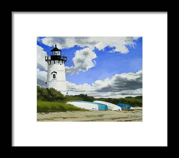 Edgartown Lighthouse Martha's Vineyard Massachusetts - Framed Print