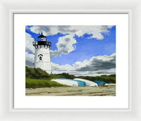 Edgartown Lighthouse Martha's Vineyard Massachusetts - Framed Print