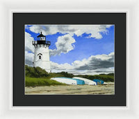 Edgartown Lighthouse Martha's Vineyard Massachusetts - Framed Print
