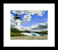 Edgartown Lighthouse Martha's Vineyard Massachusetts - Framed Print