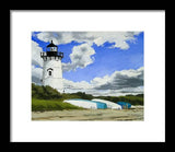 Edgartown Lighthouse Martha's Vineyard Massachusetts - Framed Print
