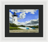 Edgartown Lighthouse Martha's Vineyard Massachusetts - Framed Print
