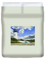Edgartown Lighthouse Martha's Vineyard Massachusetts - Duvet Cover