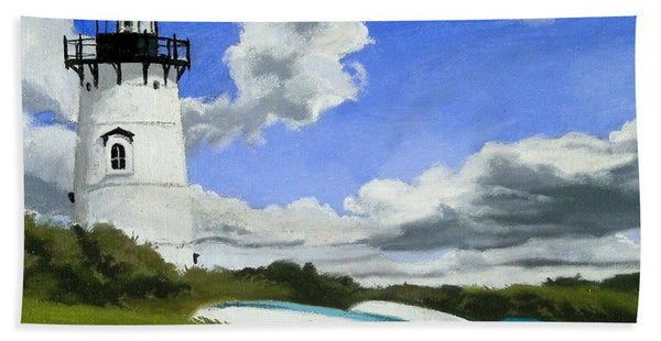 Edgartown Lighthouse Martha's Vineyard Massachusetts - Beach Towel