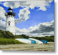 Edgartown Lighthouse Martha's Vineyard Massachusetts - Metal Print