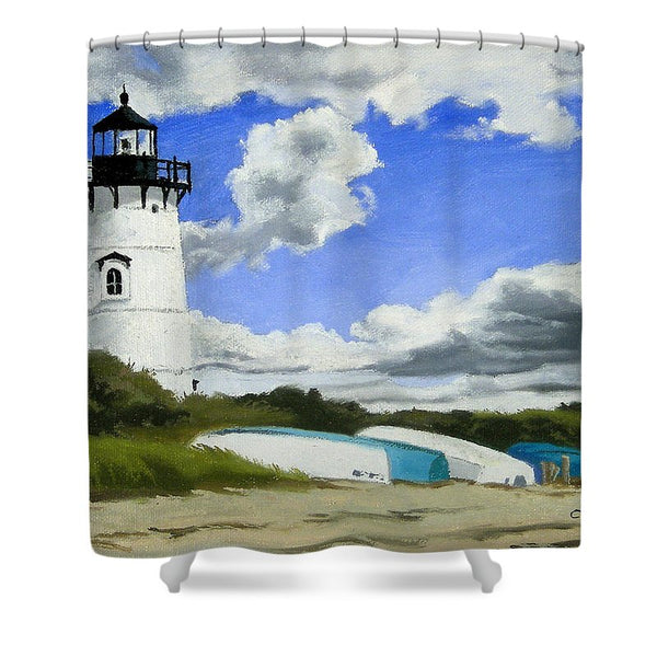 Edgartown Lighthouse Martha's Vineyard Massachusetts - Shower Curtain