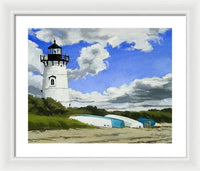 Edgartown Lighthouse Martha's Vineyard Massachusetts - Framed Print