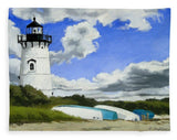 Edgartown Lighthouse Martha's Vineyard Massachusetts - Blanket