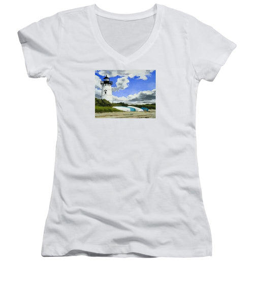 Edgartown Lighthouse Martha's Vineyard Massachusetts - Women's V-Neck