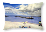 First Beach Newport Rhode Island - Throw Pillow