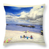 First Beach Newport Rhode Island - Throw Pillow
