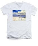 First Beach Newport Rhode Island - Men's V-Neck T-Shirt