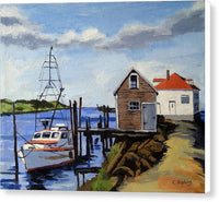 Fishing Dock Martha's Vineyard Massachusetts - Canvas Print