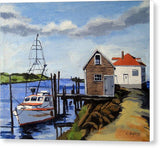 Fishing Dock Martha's Vineyard Massachusetts - Canvas Print