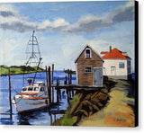 Fishing Dock Martha's Vineyard Massachusetts - Canvas Print
