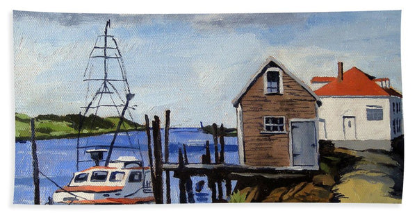 Fishing Dock Martha's Vineyard Massachusetts - Bath Towel