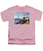 Fishing Dock Martha's Vineyard Massachusetts - Kids T-Shirt