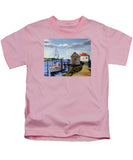 Fishing Dock Martha's Vineyard Massachusetts - Kids T-Shirt