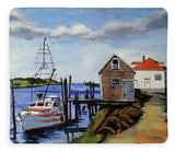 Fishing Dock Martha's Vineyard Massachusetts - Blanket