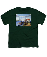 Fishing Dock Martha's Vineyard Massachusetts - Youth T-Shirt