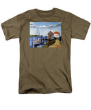 Fishing Dock Martha's Vineyard Massachusetts - Men's T-Shirt  (Regular Fit)