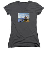 Fishing Dock Martha's Vineyard Massachusetts - Women's V-Neck
