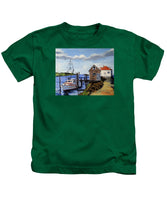 Fishing Dock Martha's Vineyard Massachusetts - Kids T-Shirt