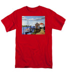 Fishing Dock Martha's Vineyard Massachusetts - Men's T-Shirt  (Regular Fit)