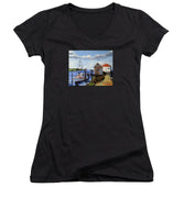 Fishing Dock Martha's Vineyard Massachusetts - Women's V-Neck
