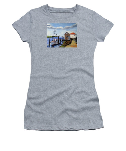 Fishing Dock Martha's Vineyard Massachusetts - Women's T-Shirt