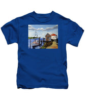 Fishing Dock Martha's Vineyard Massachusetts - Kids T-Shirt
