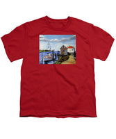 Fishing Dock Martha's Vineyard Massachusetts - Youth T-Shirt