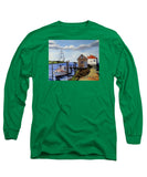 Fishing Dock Martha's Vineyard Massachusetts - Long Sleeve T-Shirt