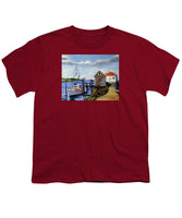 Fishing Dock Martha's Vineyard Massachusetts - Youth T-Shirt