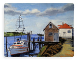 Fishing Dock Martha's Vineyard Massachusetts - Blanket