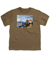 Fishing Dock Martha's Vineyard Massachusetts - Youth T-Shirt