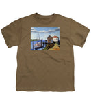 Fishing Dock Martha's Vineyard Massachusetts - Youth T-Shirt