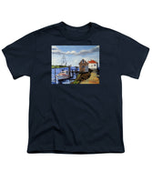 Fishing Dock Martha's Vineyard Massachusetts - Youth T-Shirt
