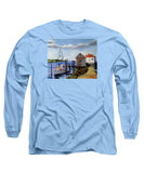 Fishing Dock Martha's Vineyard Massachusetts - Long Sleeve T-Shirt